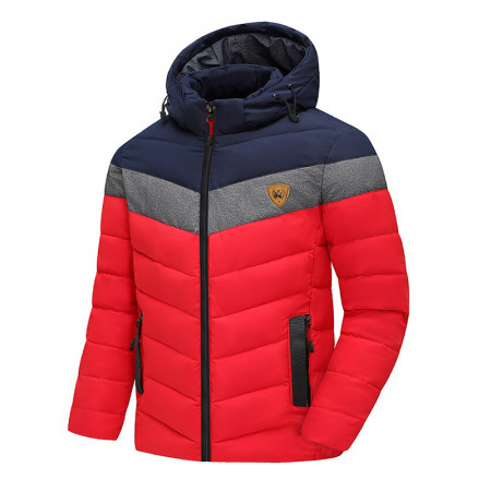 Casual Warm Thick Waterproof Jacket Red