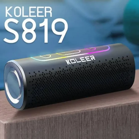 KOLEER S819 Wireless Bluetooth Speaker Black Color