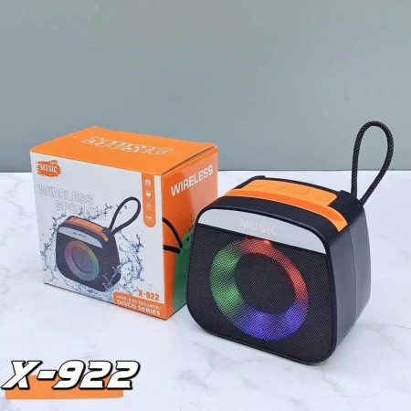 X-922 Portable Wireless Bass Mini Blue-tooth Speakers RGB LED Colorful Light Active Stereo Woofer Hifi Music BT Mini Speaker Box