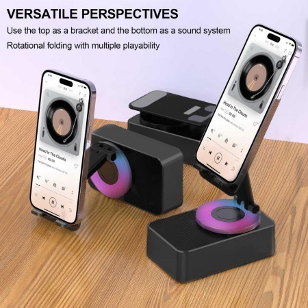 3 In 1 Desktop Mobile Holder With Speaker & Power Bank