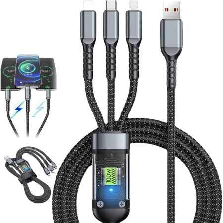 3-in-1 Super Fast Charging Cable 100w