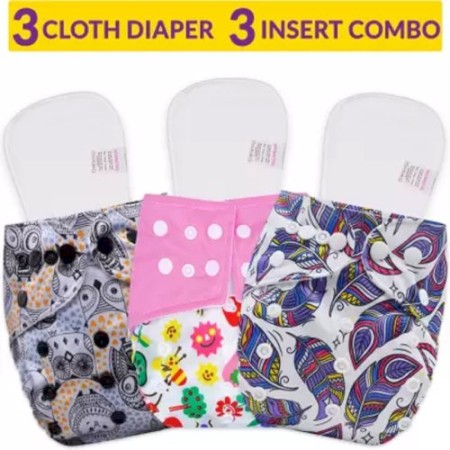 Reusable Adjustable Diapers 3 pcs