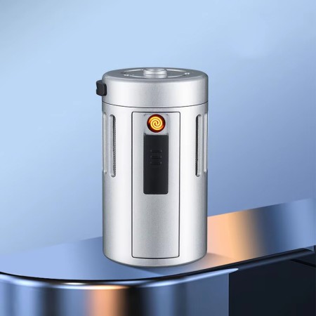 Multi-Functional Portable Car Office Ashtray with Classic Design USB Lighter