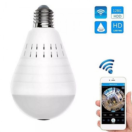 Wifi Panaromic Bulb Camera