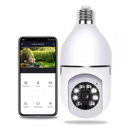 V380 PTZ Bulb System 360 Degree IP Camera