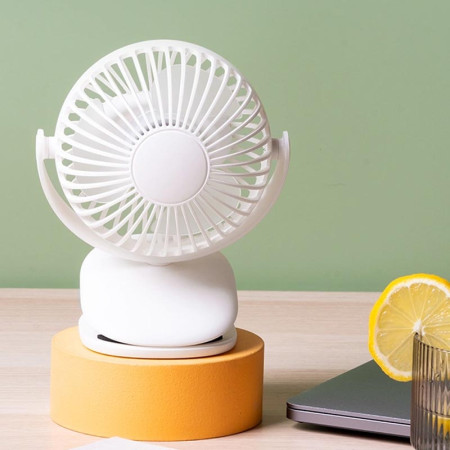 Wiwu 1200 mAh Battery Clip Fan FS03 2 in 1 Table 360 Degree Rotation