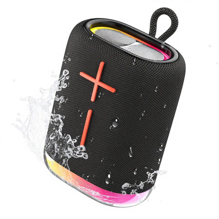 KTS 1828 Portable 5W RGB Mini Speaker (1200mAh) – Wireless Fabric Speaker for Outdoor Parties